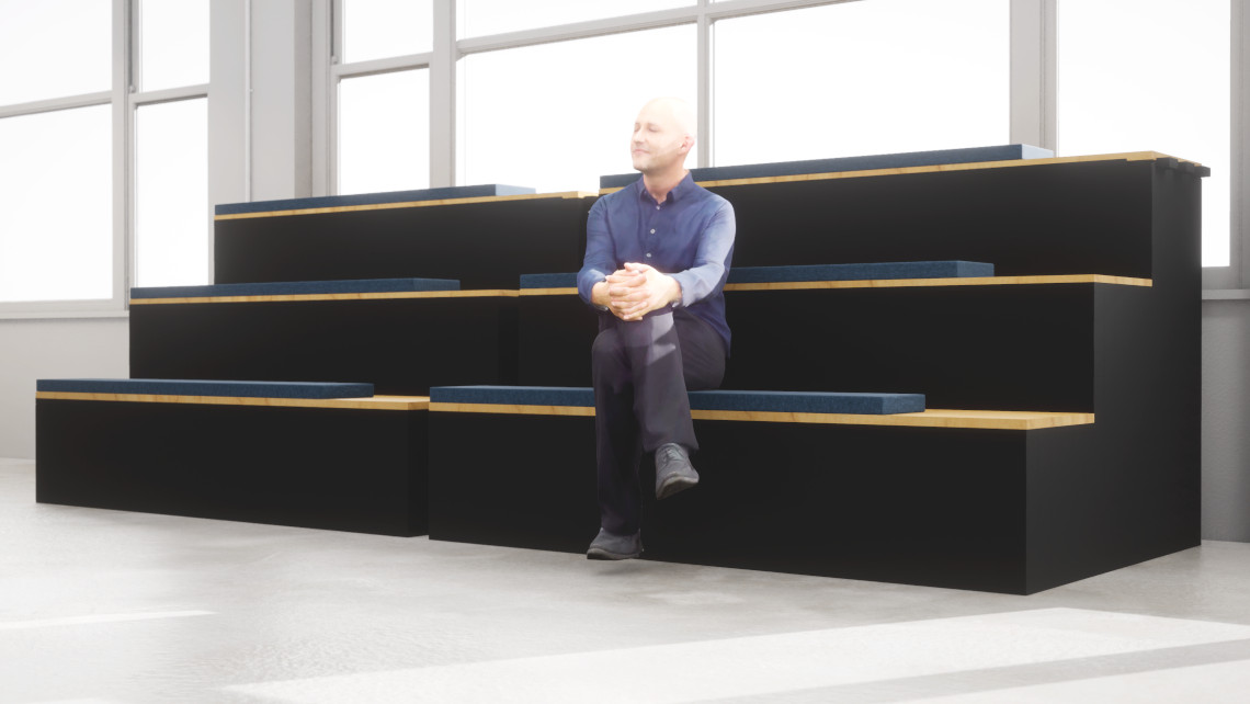 https://www.morphbricks.com/products/morph-partitions Morph Tierz 3 level seating
