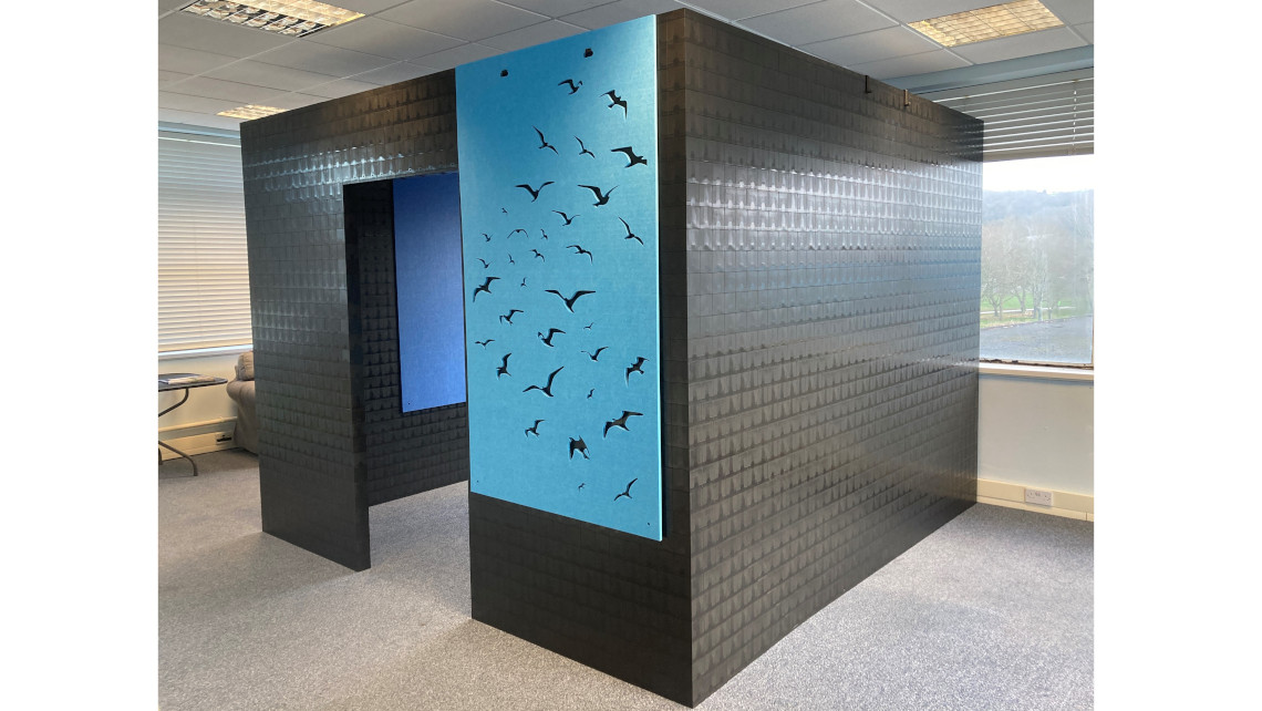 Morph Bricks builds a freestanding room in an open plan office