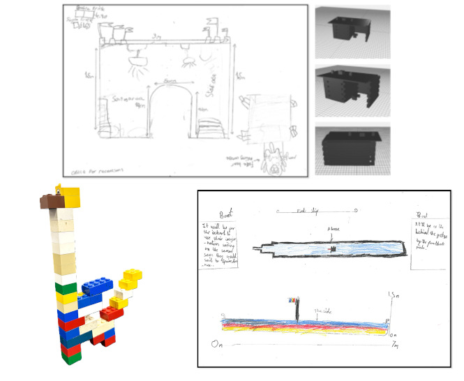 Three different entries from Year 1 to Year 6, a Castle Shelter, Giraffe climbing frame and Pirate Ship for the playground.