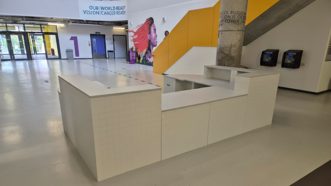 Morph Bricks Bespoke Modular reception desk 