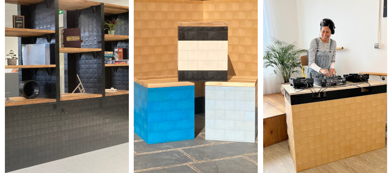 Morph products showcasing Shelving room divider, Morph Cubes and Morph DJ desk
