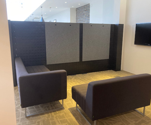 Morph wall with acoustic panels